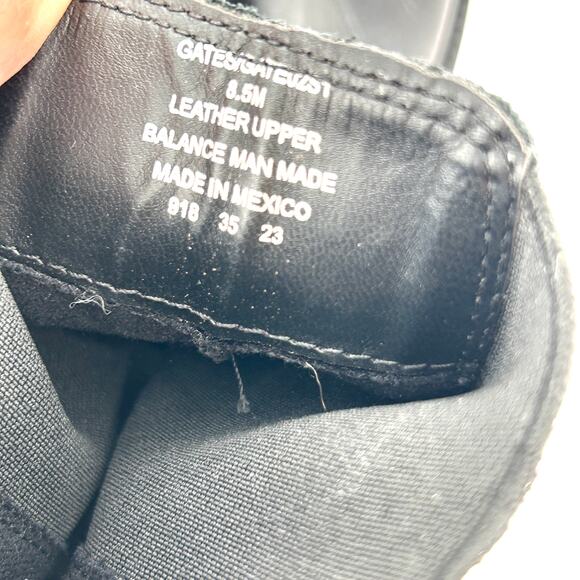 Steve Madden Gates Boots 8.5 Black NWOT Leather Buckle Chelsea Booties Lug - Picture 9 of 10